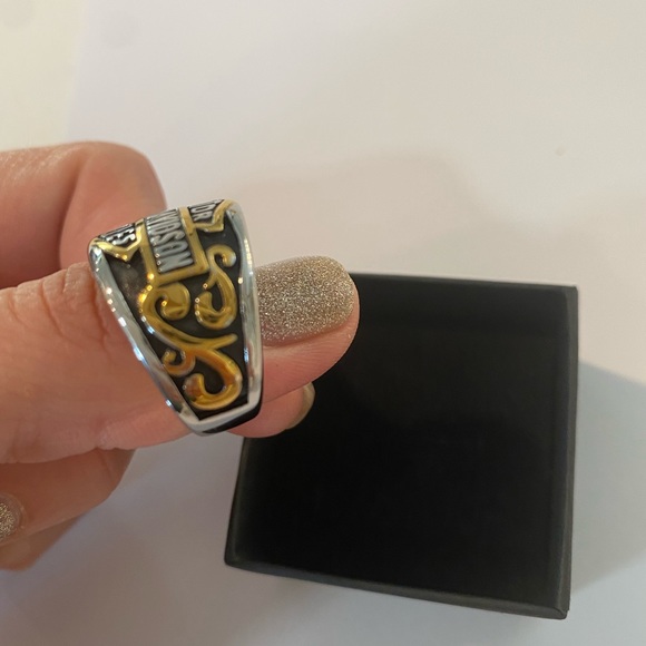 Harley Davidson motorcycle stainless steel ring. - Picture 5 of 11